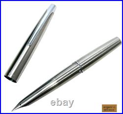 Pilot Myu Short H178 Stainless Steel F Nib Fountain Pen Vintage 1978 Rare