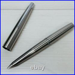 Pilot Myu Short H178 Stainless Steel F Nib Fountain Pen Vintage 1978 Rare