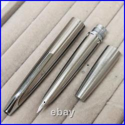 Pilot Myu Short H374 Stainless Steel F Nib Fountain Pen Vintage 1974 Rare