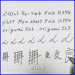 Pilot Myu Short H374 Stainless Steel F Nib Fountain Pen Vintage 1974 Rare