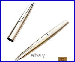 Pilot Myu Short H375 Stainless Steel F Nib Fountain Pen Vintage Rare Japan