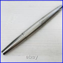Pilot Myu Short H375 Stainless Steel F Nib Fountain Pen Vintage Rare Japan