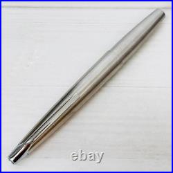 Pilot Myu Short H375 Stainless Steel F Nib Fountain Pen Vintage Rare Japan