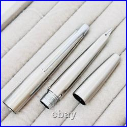 Pilot Myu Short H375 Stainless Steel F Nib Fountain Pen Vintage Rare Japan