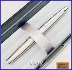 Pilot Myu Short H375 Stainless Steel F Nib Fountain Pen Vintage Rare Japan