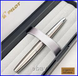 Pilot Myu Short H771 Stainless Steel F Nib Fountain Pen Vintage Rare With Flaws