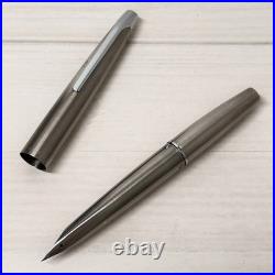 Pilot Myu Short H771 Stainless Steel F Nib Fountain Pen Vintage Rare With Flaws