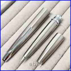 Pilot Myu Short H771 Stainless Steel F Nib Fountain Pen Vintage Rare With Flaws