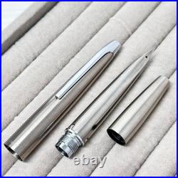Pilot Myu Short H771 Stainless Steel F Nib Fountain Pen Vintage Rare With Flaws