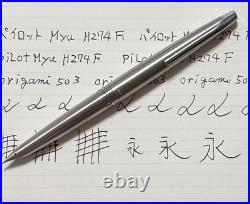Pilot Myu Short H772 Fountain Pen Steel F Nib Vintage Rare with Box Pre-Owned Pilot Myu Short H772 Fountain Pen Steel F Nib Vintage Rare with Box Pre-Owned