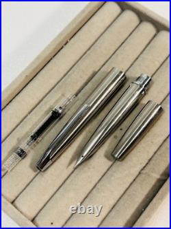Pilot Myu Short Stainless Steel F Nib Fountain Pen H471 As-Is Vintage Rare