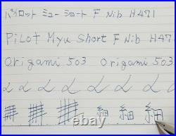 Pilot Myu Short Stainless Steel F Nib Fountain Pen H471 As-Is Vintage Rare