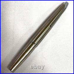 Pilot Myu Short Stainless Steel F Nib Fountain Pen H871 Vintage Rare Japan