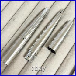 Pilot Myu Short Stainless Steel F Nib Fountain Pen H871 Vintage Rare Japan