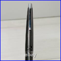 Pilot Myu Stripe Short Stainless Steel Fountain Pen F Nib Vintage Rare Japan