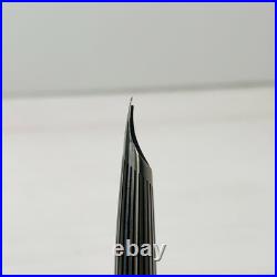 Pilot Myu Stripe Short Stainless Steel Fountain Pen F Nib Vintage Rare Japan