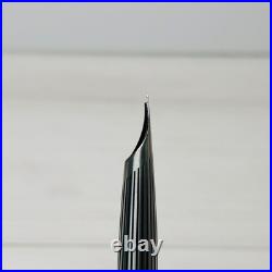 Pilot Myu Stripe Short Stainless Steel Fountain Pen F Nib Vintage Rare Japan