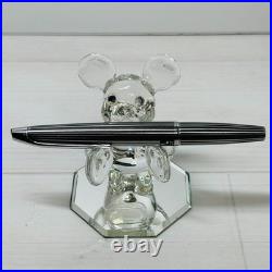 Pilot Myu Stripe Short Stainless Steel Fountain Pen F Nib Vintage Rare Japan