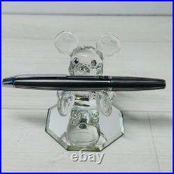 Pilot Myu Stripe Short Stainless Steel Fountain Pen F Nib Vintage Rare Japan