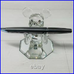 Pilot Myu Stripe Short Stainless Steel Fountain Pen F Nib Vintage Rare Japan