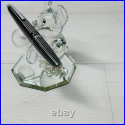 Pilot Myu Stripe Short Stainless Steel Fountain Pen F Nib Vintage Rare Japan