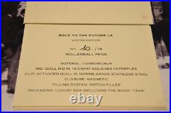 Pineider Back To The Future Rollerball Pen Limited Edition Black Trim Nib- Rare Pineider Back To The Future Rollerball Pen Limited Edition Black Trim Nib- Rare
