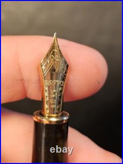 Platinum 3776 Fountain Pen 18k Gold FINE Nib Tortoise Shell RARE FREE SHIPPING