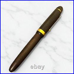 Platinum 70th Anniversary Ebonite 14K Fountain Pen Checkered M Nib Rare