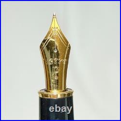 Platinum Century #3776 Black Fountain Pen 14K Medium M Nib Rare Japan