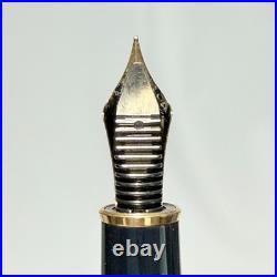 Platinum Century #3776 Black Fountain Pen 14K Medium M Nib Rare Japan