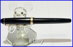 Platinum Century #3776 Black Fountain Pen 14K Medium M Nib Rare Japan