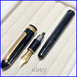 Platinum Century #3776 Black Fountain Pen 14K Medium M Nib Rare Japan
