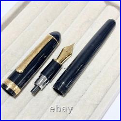 Platinum Century #3776 Black Fountain Pen 14K Medium M Nib Rare Japan