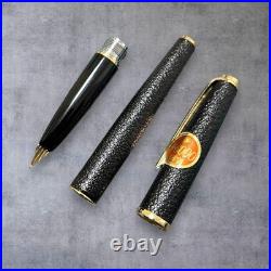 Platinum Fountain Pen 14K Fine Nib Rare Unused Black Retro Office