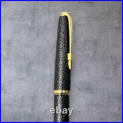 Platinum Fountain Pen 14K Fine Nib Rare Unused Black Retro Office