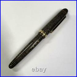 Platinum Fountain Pen #3776 Century Maki-e Black Nib Gold 18K Fine Rare Japan