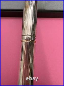 Platinum Fountain Pen Sterling Silver Nib Gold 18K Very Rare Vintage From Japan