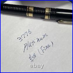 Platinum Japanes Vintage Fountain Pen #3776 Fine Nib 14K Rare