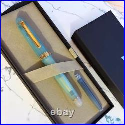 Platinum × NBC #3776 Century Peppermint Tea 14K Fountain Pen F Nib Rare