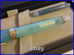 Platinum × NBC #3776 Century Peppermint Tea 14K Fountain Pen F Nib Rare