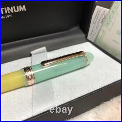 Platinum × NBC Nonble 14K Fountain Pen Chamomile Tea F Nib Rare NEW