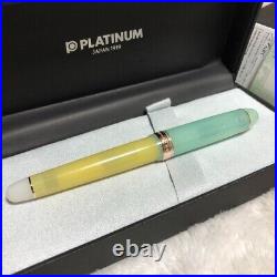 Platinum × NBC Nonble 14K Fountain Pen Chamomile Tea F Nib Rare NEW