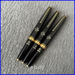 Platinum Rare Fine Nib Black 18K Gold Fountain Pen Black Japan
