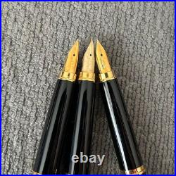 Platinum Rare Fine Nib Black 18K Gold Fountain Pen Black Japan