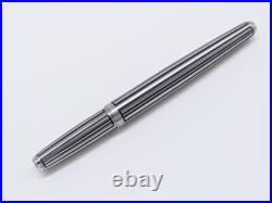 Platinum Stainless Short Fountain Pen 18K WG M Nib Vintage 1970s Rare Japan