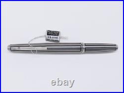 Platinum Stainless Short Fountain Pen 18K WG M Nib Vintage 1970s Rare Japan