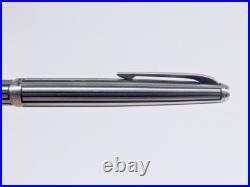 Platinum Stainless Short Fountain Pen 18K WG M Nib Vintage 1970s Rare Japan