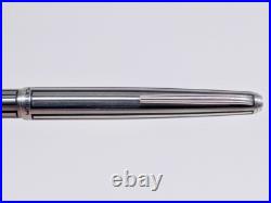 Platinum Stainless Short Fountain Pen 18K WG M Nib Vintage 1970s Rare Japan
