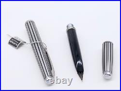 Platinum Stainless Short Fountain Pen 18K WG M Nib Vintage 1970s Rare Japan