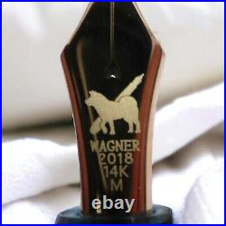 Platinum × Wagner #3776 Century 14K Fountain Pen Shiba Inu M Nib 2018 Rare
